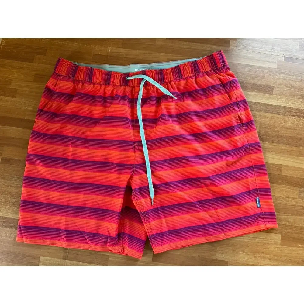 Devereux Men's Amalfi Swim Trunks Sunset Size XXL Bathing Suit